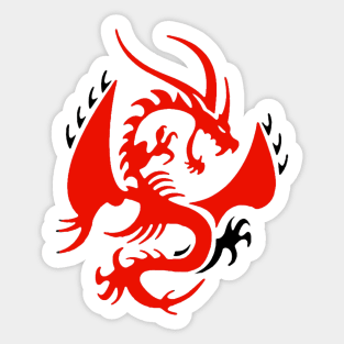 Red Dragon Sticker